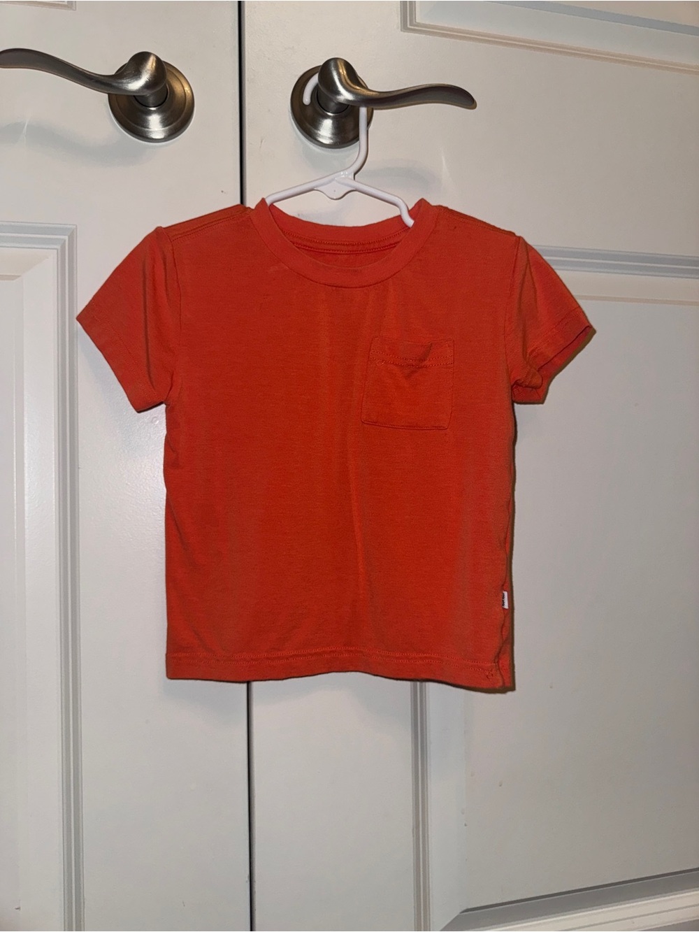Play by Little Sleepies Bright Orange Toddler Pocket Tee Bamboo (2T)